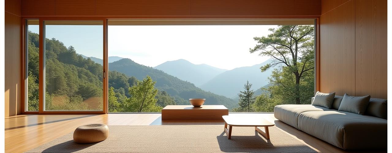 福島県の自然と調和する家