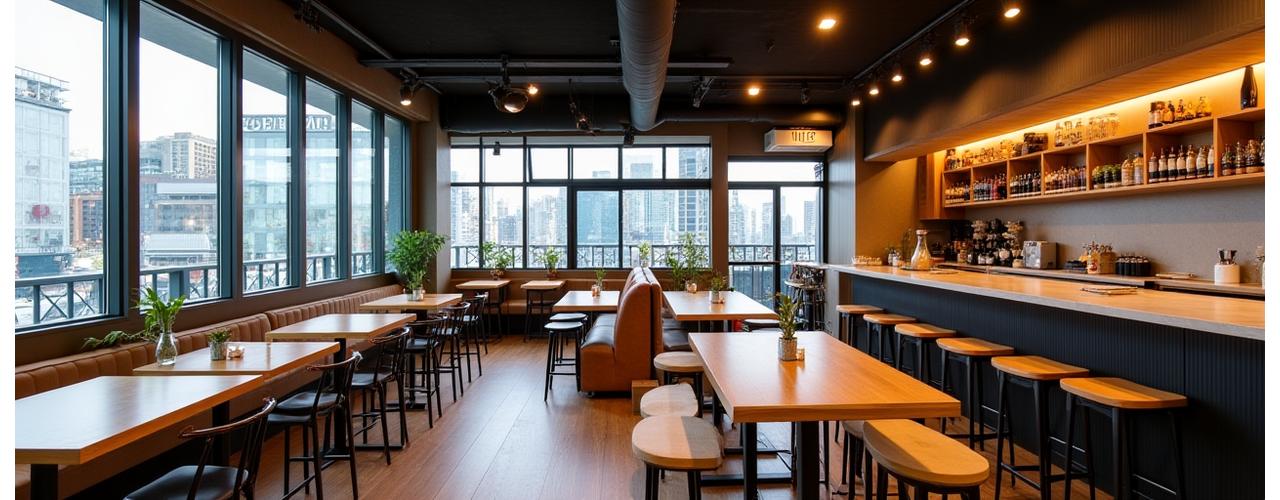 渋谷のモダンカフェ