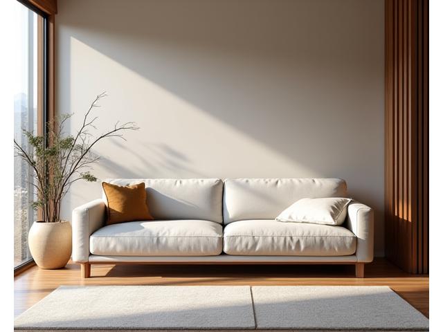 モダンリビングルームのオーダーメイドソファ